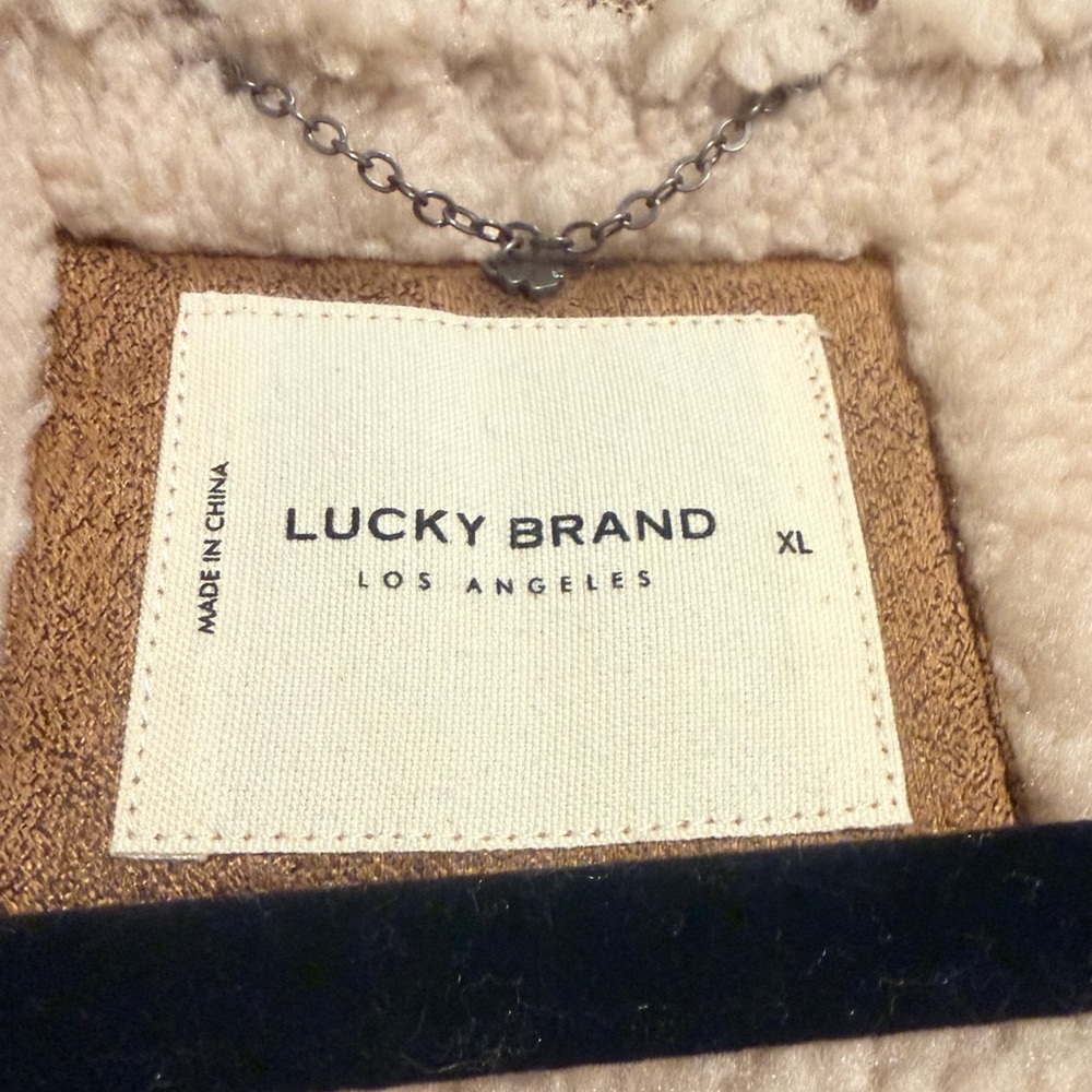 Lucky Brand Women's Faux-Shearling Zip-Front Coat NWOT SIZE XL - Picture 11 of 16